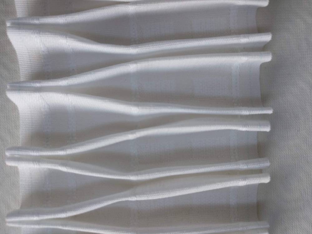 White X Type Pleated Curtains Tape, 9.5cm (3.74) wide multi slot back
