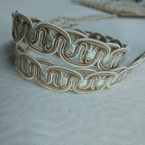 Ivory beige Slim Braid Fringe Trims Braid Trimming Upholstery 1.5cm gimp fringe braid upholstery trim braid fringe gimp upholster braided