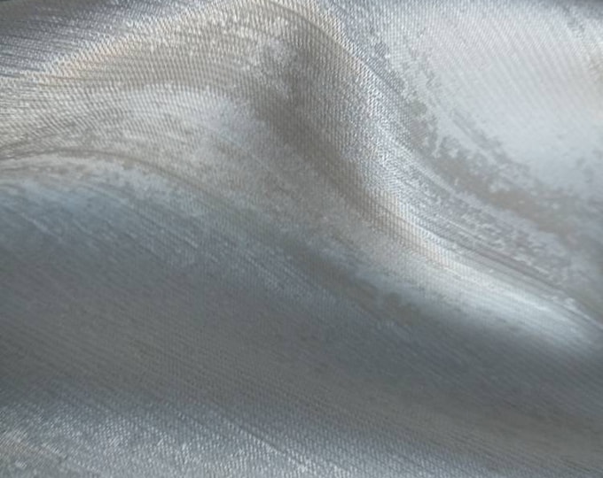 Grey Beige Soft Taffeta Curtains Drapery Fabric|Double Height 290cm - 114inches
