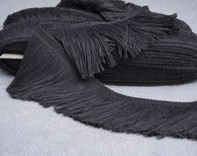 Anthrax Chainette Trimming | 10 cm - 3.94 inches long chainette fringe trim