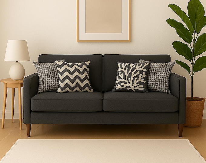 Grey  Outdoor Double Face Jacquard Upholstery Fabric | 140 cm - 55 inches Width