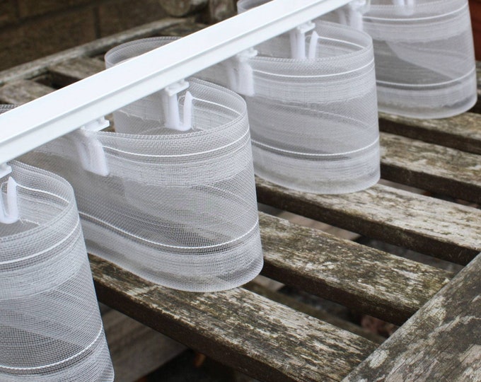 Transparent Wavy Type Pleated Curtains Tape | 7.5 cm wide multi slot back|pleat curtains tape sewing craft product|shirring tape pinch pleat