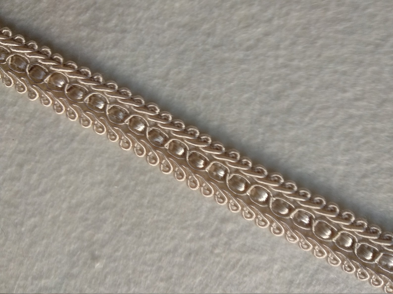 Ivory Braid Ivory Braid Fringe Trims|1.8cm - 0.71 Inches Gimp Braid Upholstery Trim ...