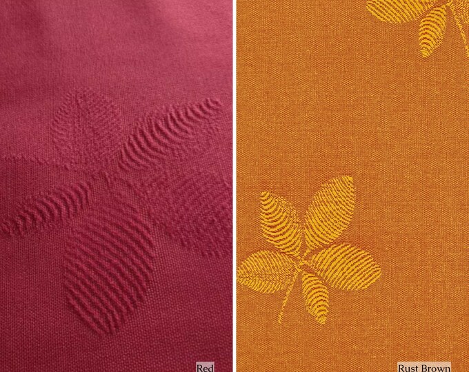 Double Side Floral Cotton Light Upholstery Fabric| 280cm-110" Width Floral Curtain, Tablecloth, Pillows, Sofa Throws Fabric by the meter