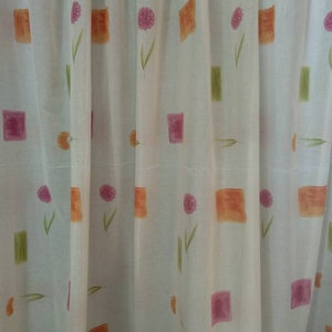 Multicolor printed gauze curtain fabric/3 meter wide multicolor striped curtain fabric
