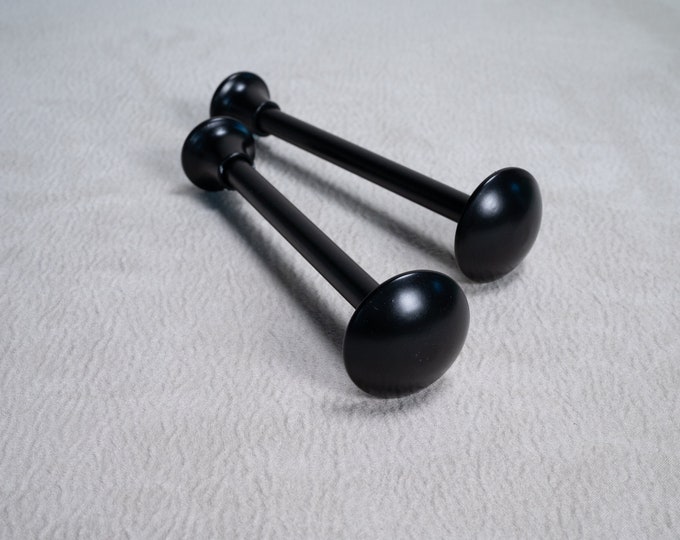Black Simple Modern Design Curtains Tieback Wall Hooks| 14cm height Minimal Holdback Hook Metallic Decor wall hook.