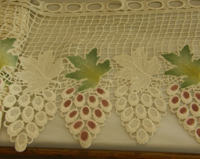 3.6meter - 3.92 yards Lace embroidered ribbon window curtains trim country style