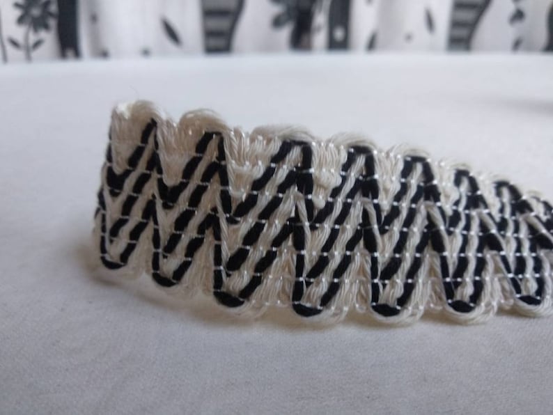 Cotton black natural wide Braid 3cm fringe trimming braid upholstery trim braid gimp curtains upholstery braid