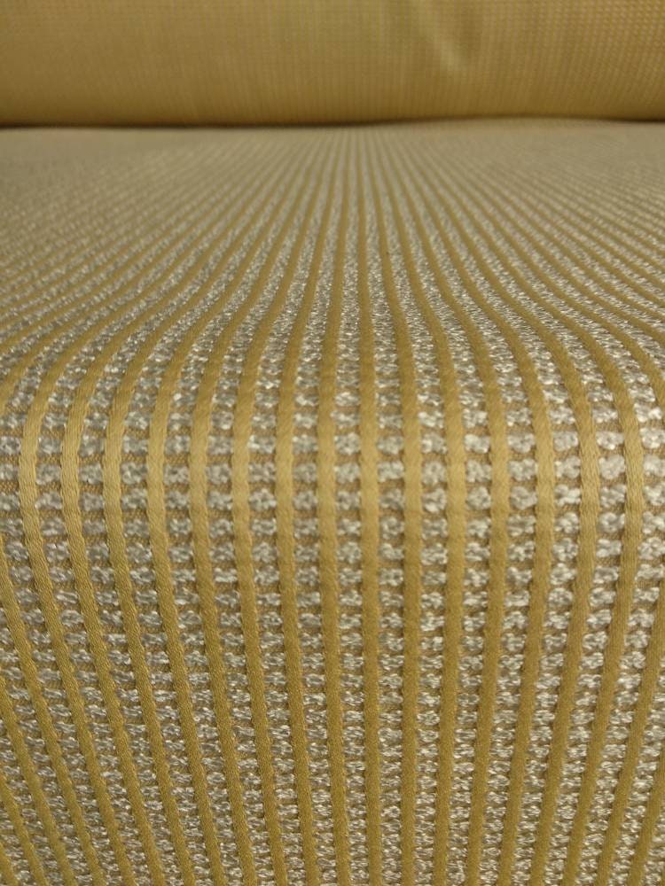 Beige yellow viscose heavy Upholstery FabricStripes Upholstery Fabric