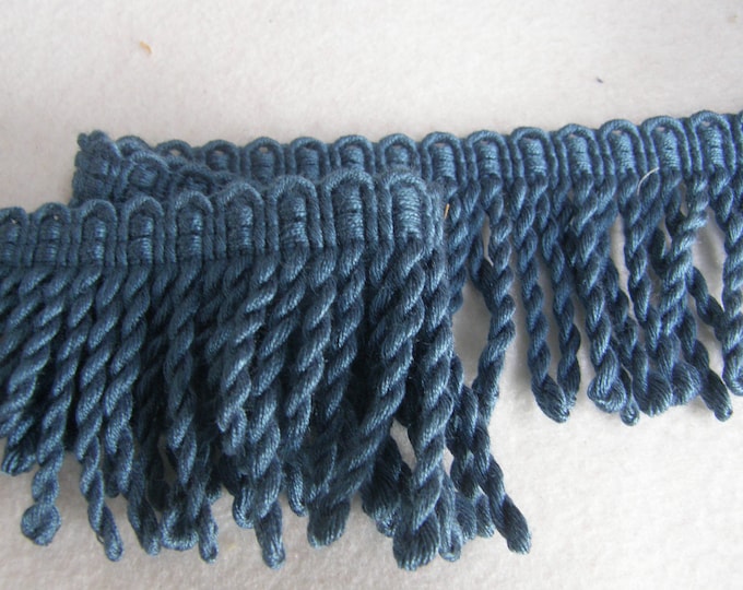 7cm(2.75")  or 12cm(4.72") Relax Bullion Fringe | Raf Blue Bullion Fringe Trim | Sold by the meter
