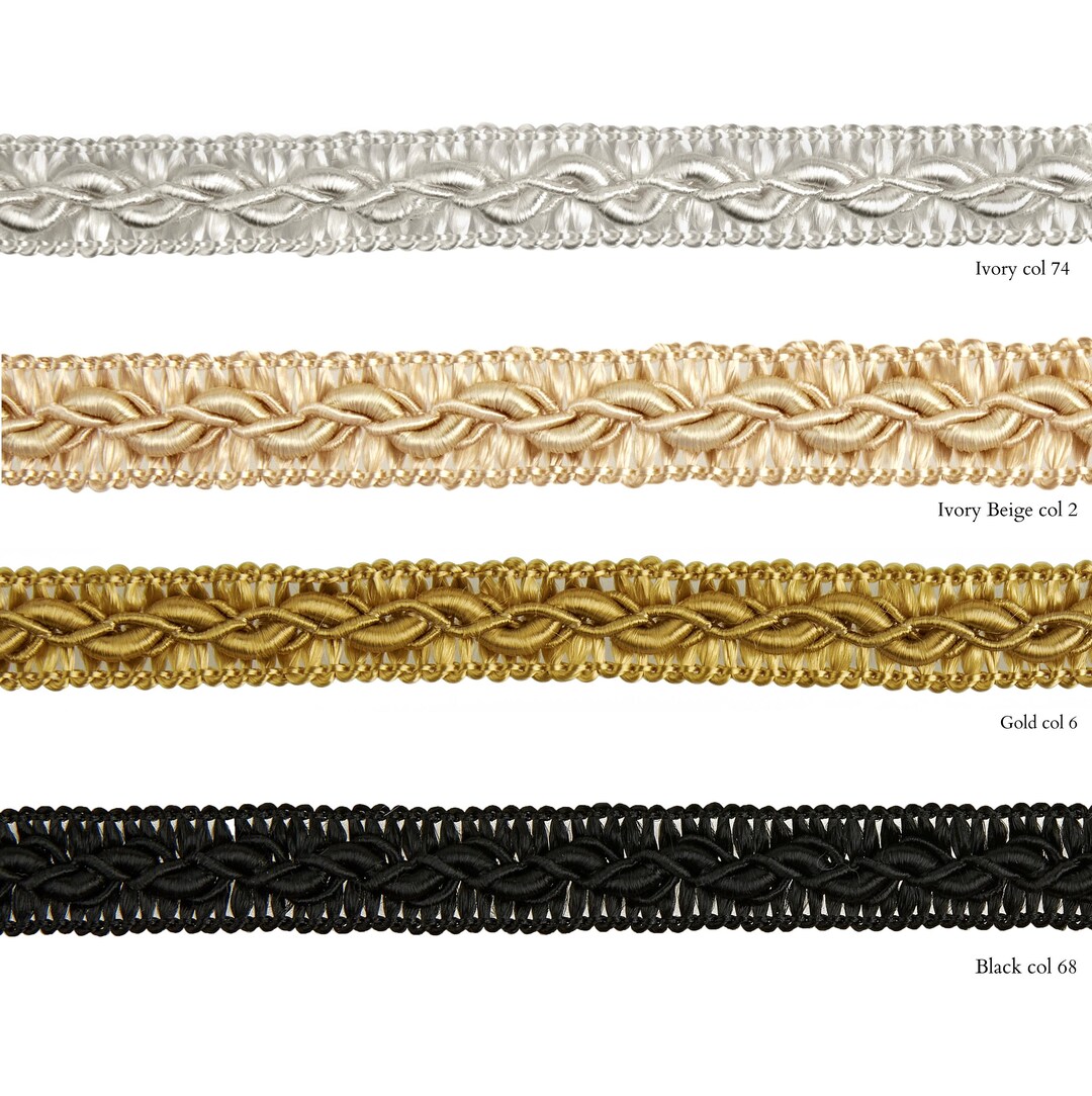 1.2 Cm 0.47 Various Colors Braid Gimp Trims 1.2 Cm - Etsy