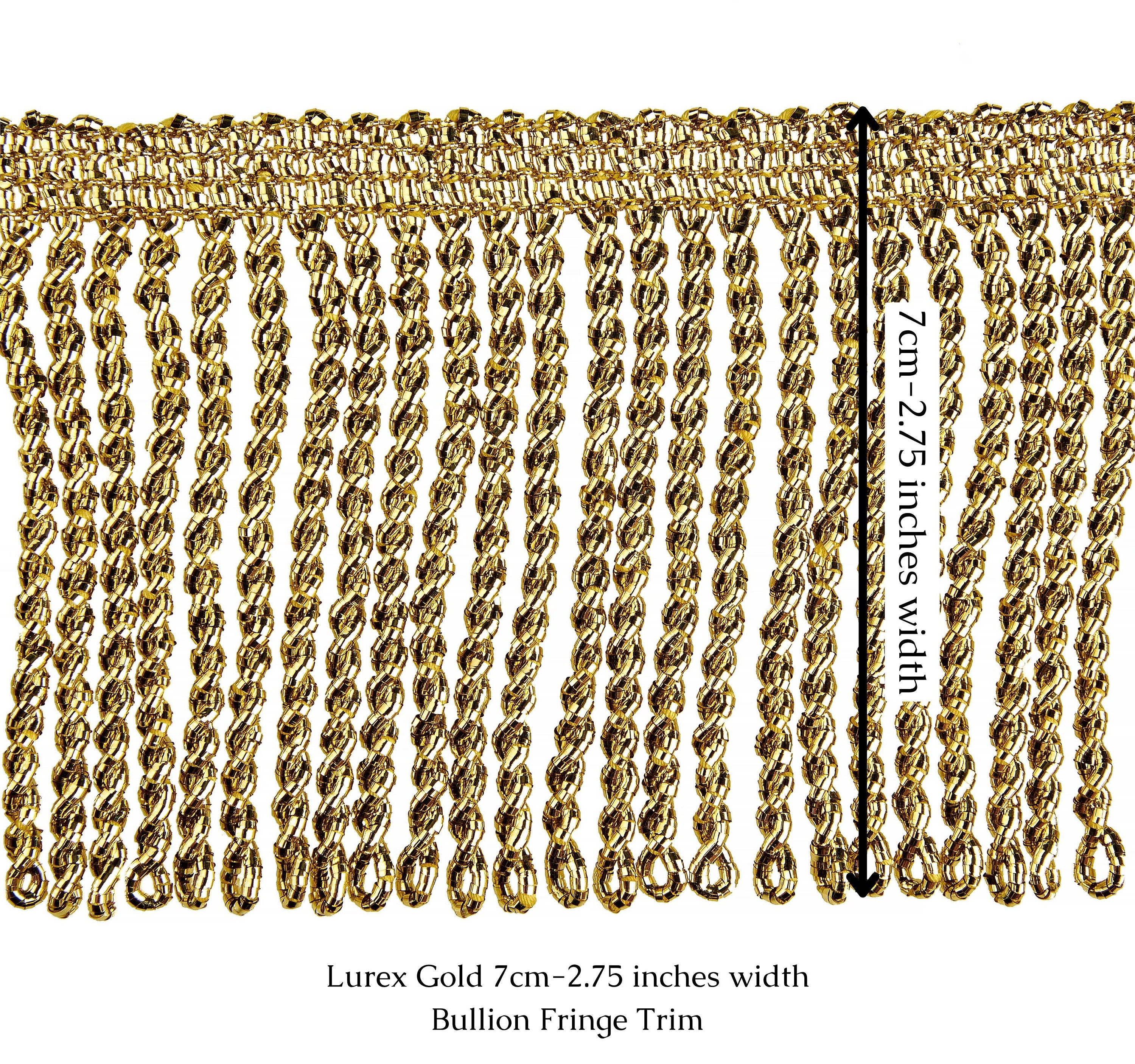 Metallic Gold Tassel Fringe