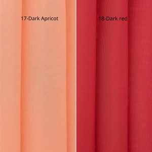 Voile 26 Vivid Color Palette Curtain FabricDouble Height 325cm-128inches wide image 7