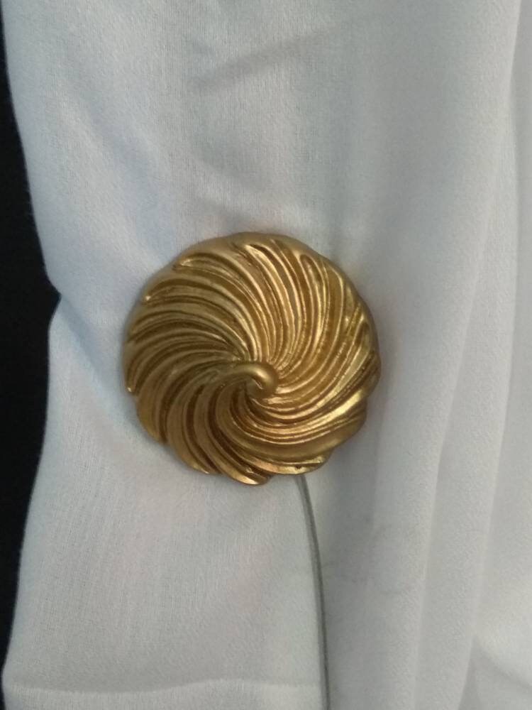 Gold Curtainsdrapes Tieback Holdback. Etsy