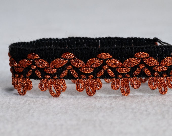 Ethnic Acrylic-Rayon Braid Tassel Fringe Trimming | 2.6cm-1.02inches width Tassel Fringe | Sold by the meter