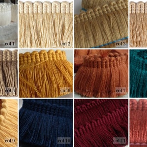 40 Colors Brush Fringe Trim 4 cm 1.57 inches width rich brush fringe trimming by the meter image 2
