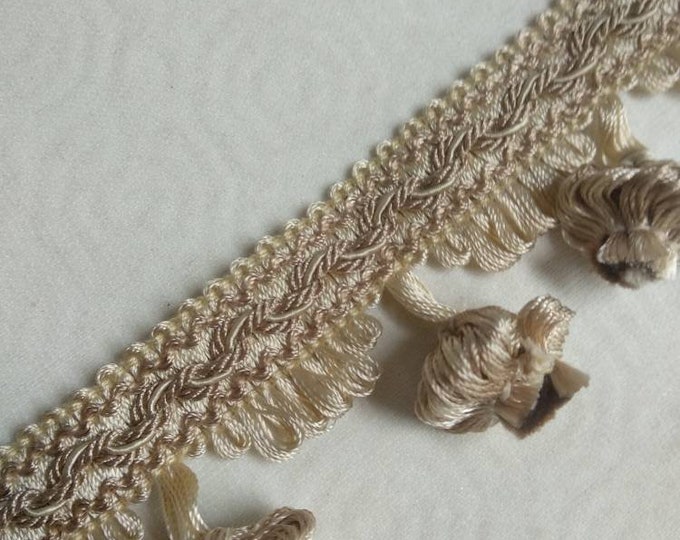 Beige Champagne Onion Tassel Fringe braid 4.5cm -1.77 inches width
