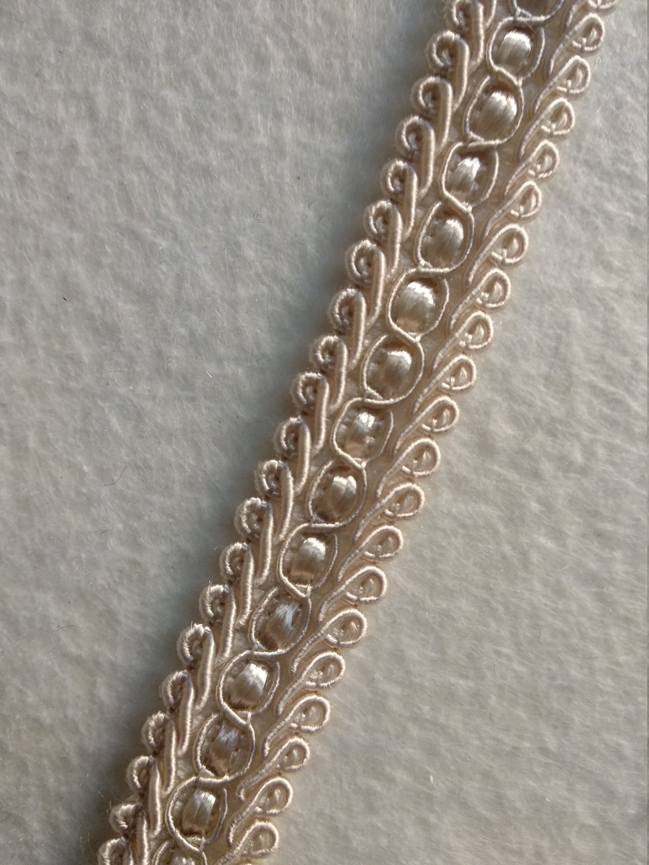Ivory Braid Ivory Braid Fringe Trims|1.8cm - 0.71 Inches Gimp Braid Upholstery Trim ...