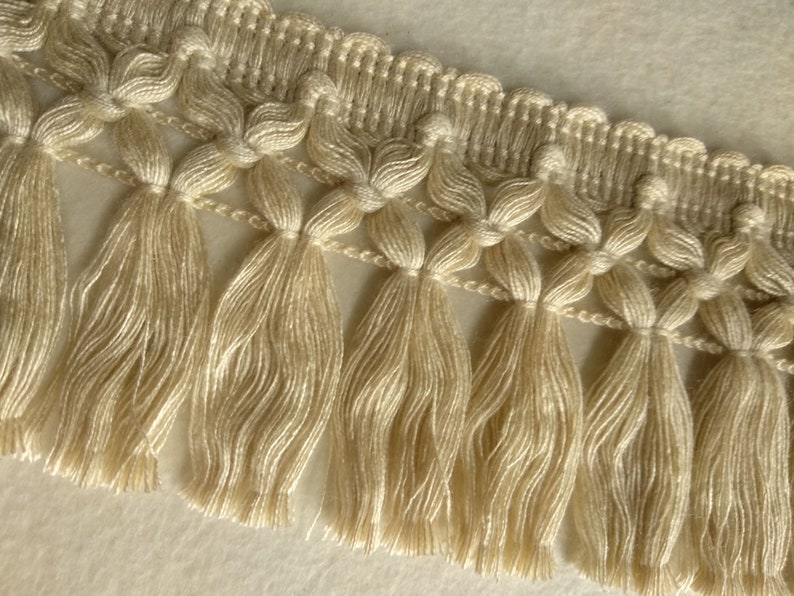 Light Beige Tassel Fringe Trim 8 Cm 3.15 Inches Trims Etsy Australia