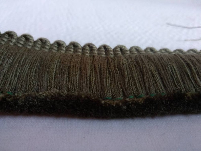 Green Brush Fringe Trim Upholstery Trimmings4 cm Etsy