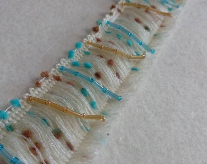 Multicolor beaded brush fringe trimmings/4cm width beads brush fringe trim  fashion curtains decor embellishment trims beads