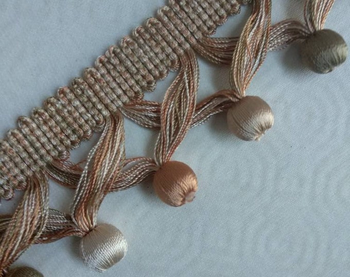 Gold Beige Tassel fringe| 5 cm - 2 inch wide tassel fringe trimmings