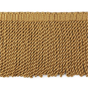12cm(4.72&quot;) Rayon Bullion Fringe Trim | Yellow Gold Bullion Fringe Trim | Sold by the meter