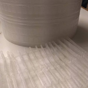 Transparent Continuous Pleated Curtains Tape|13cm wide multi slot back| Curtain header tape sewing craft product|shirring tape pinch pleat