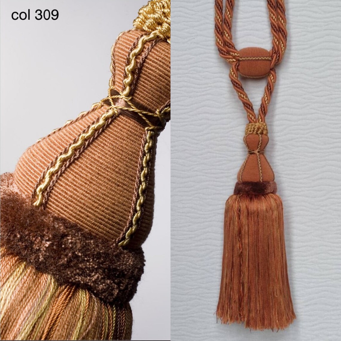 Large Tie Back Luxury Velvet Tassel Curtain Rope Tiebacks Etsy UK