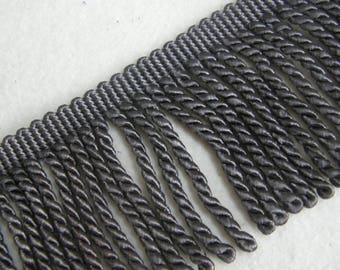 Gray Bullion Fringe Trim | 10cm(4inch) height upholstery bullion trimming