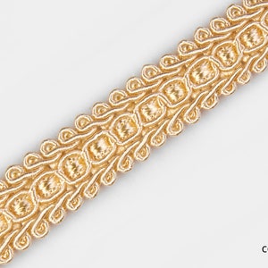 Light Yellow Beige Braid Fringe Trims | 1.8cm - 0.71 inches