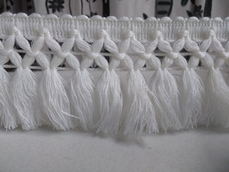 White Tassel Fringe 8 Cm 3.15 Inches Trims Tassel Fringe Etsy