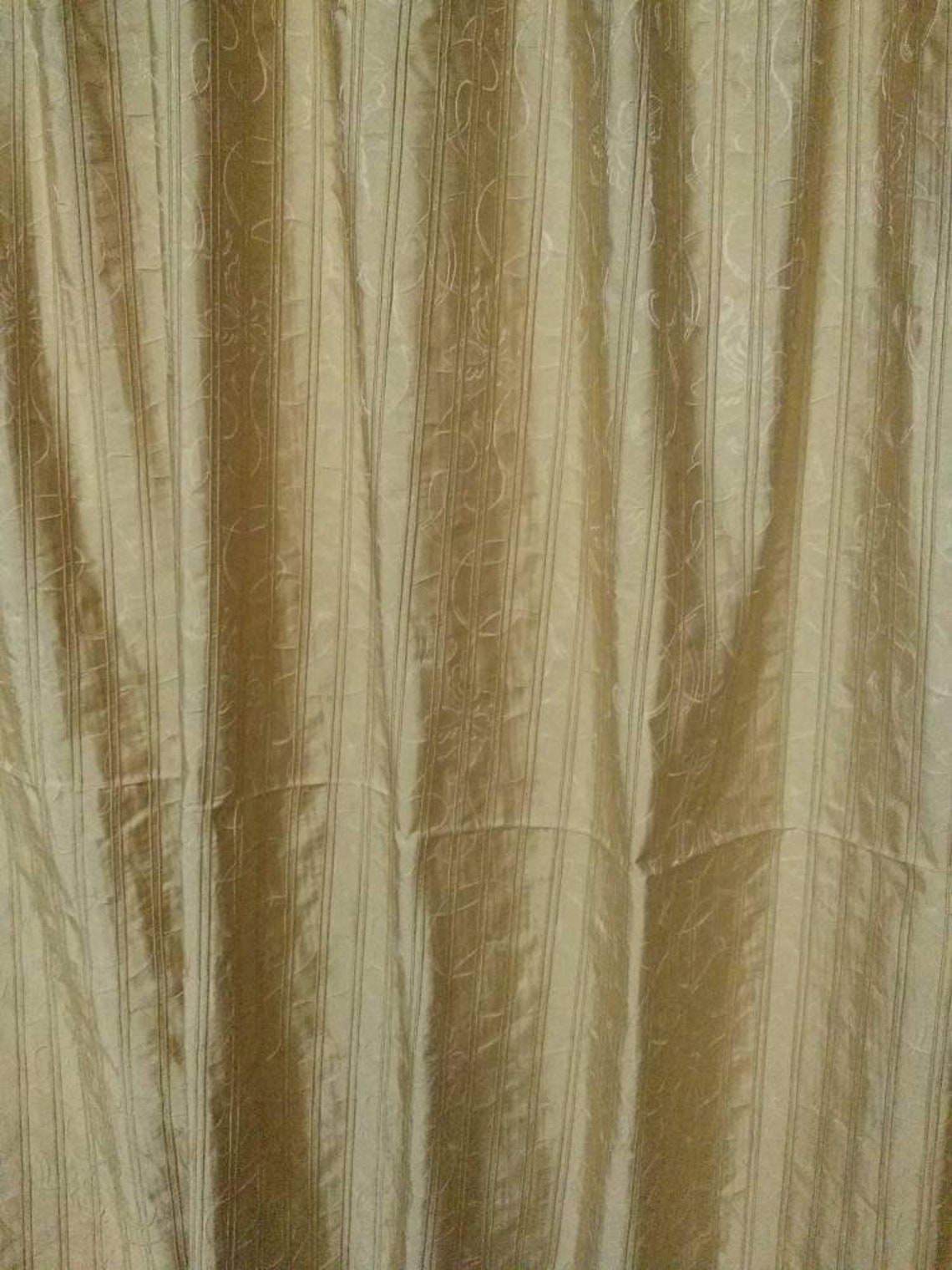 Gold 029/6 Silk Taffeta Plaids & Stripes main image 1