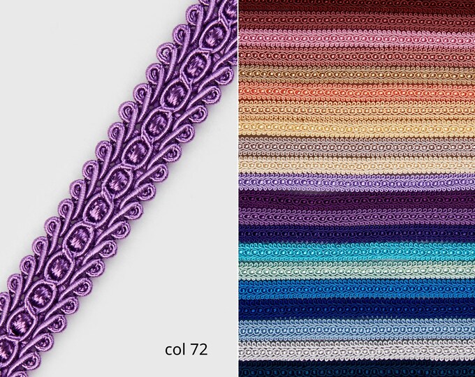Light Purple Braid Fringe Trims | 1.8cm - 0.71 inches