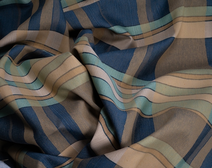 Blue Raf geometrical design printed Upholstery Fabric Collection/Only One piece Width 280cm-110inches, length 330cm-130inches