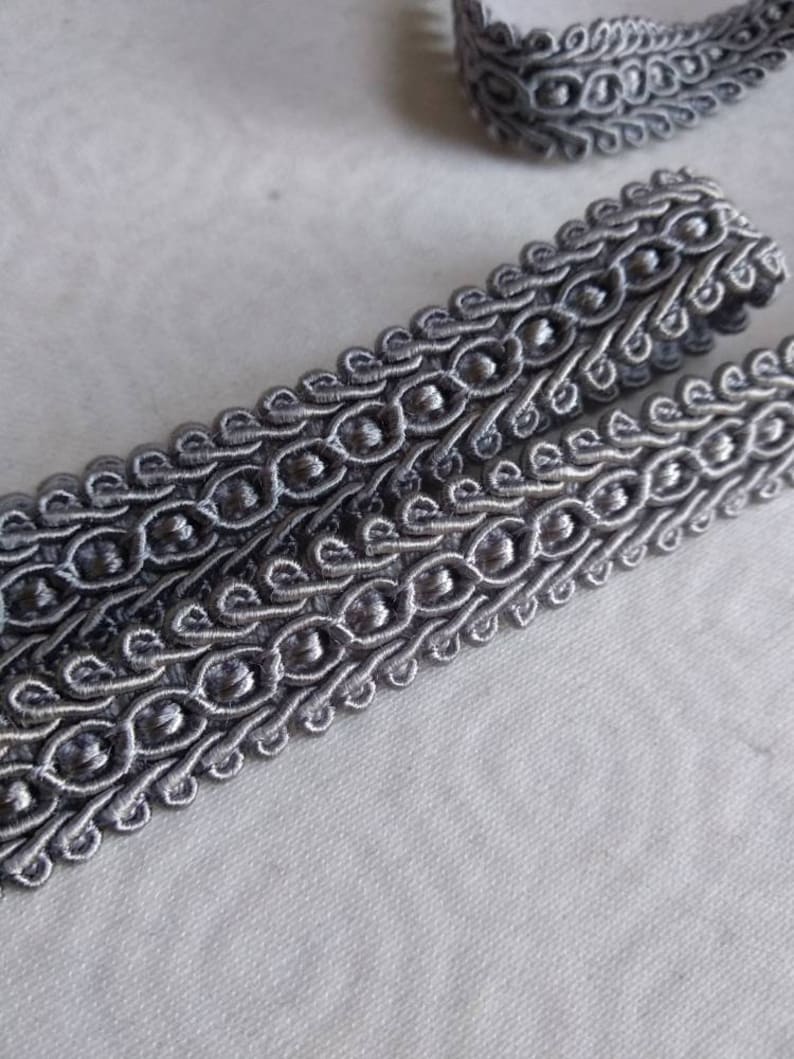 Gray Braid Fringe Trims Braid1.8cm 0.71 inch upholstery Etsy