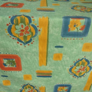 Gordijnen met geometrische bloemen en lichte bekledingsstof|Katoen/lichte bekleding en gordijnen