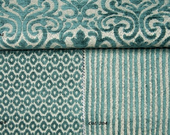 Velvet Petrol Classic Chenille Upholstery Fabric|140 cm - 55 inches width upholstery fabric
