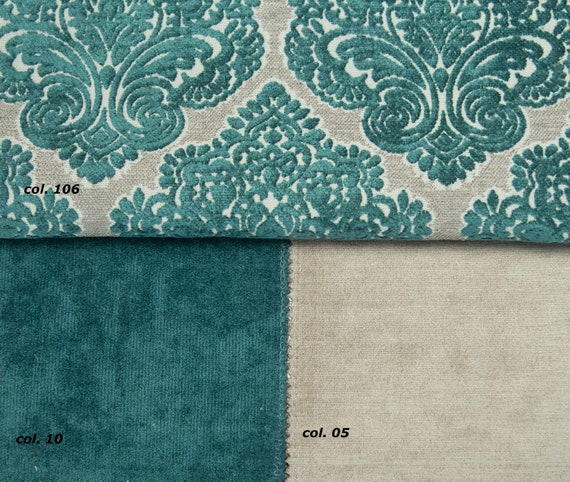 Classic Teal Velvet Fabric