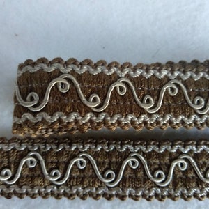 Coupe Brown GimpFrange de garniture de gimp de 2 cm de largegarniture de ruban cordon de gimp fournitures dartisanat image 1