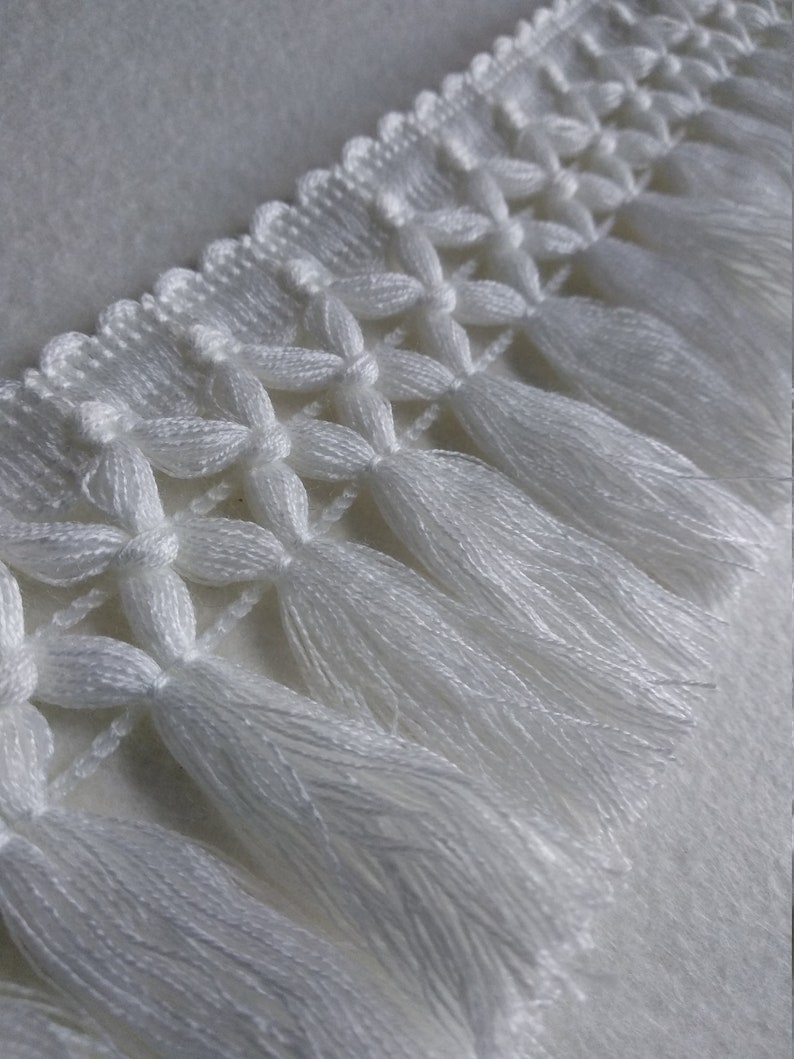 White Tassel Fringe 8 Cm 3.15 Inches Trims Tassel Fringe Etsy