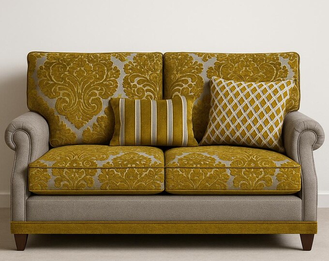 Velvet Lime Classic Chenille Upholstery Fabric|140 cm - 55 inches width upholstery fabric