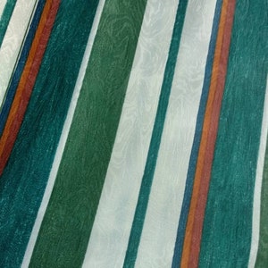 Multicolor Striped Polyester Cotton Upholstery Fabric|280cm-110inches ouble Width Upholstery Fabric Upholstery Fabrics