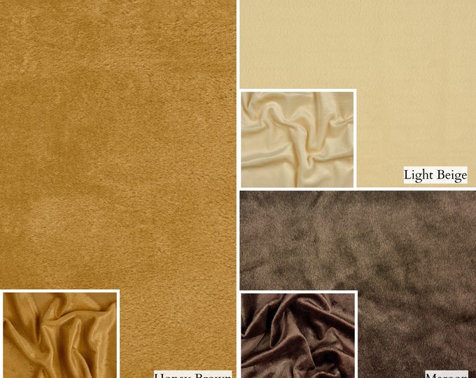 High-Quality Low Pile Faux Fur Upholstery Fabric|150cm-59" Width| Pillows, Sofa, Throws Faux Fur Fabric | Sold by the meter