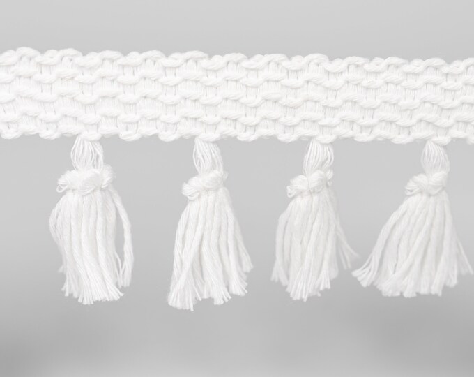 White Tassel Fringe 8 Cm 3.15 Inches Trims Tassel Fringe Etsy