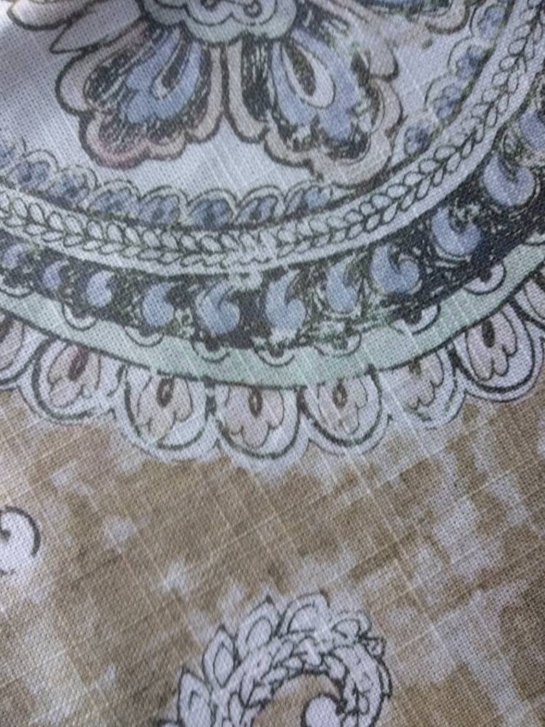 Ethnic Cotton Spanish Upholstery Fabric Double Etsy Australia