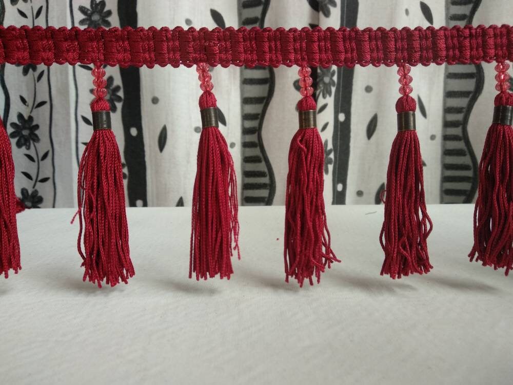 Tassel Trim Chunky Red