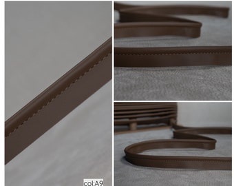 Leather Grey Piping cord|5.5mm-0.22" Flanged Piping|Upholstery Gimp Trim