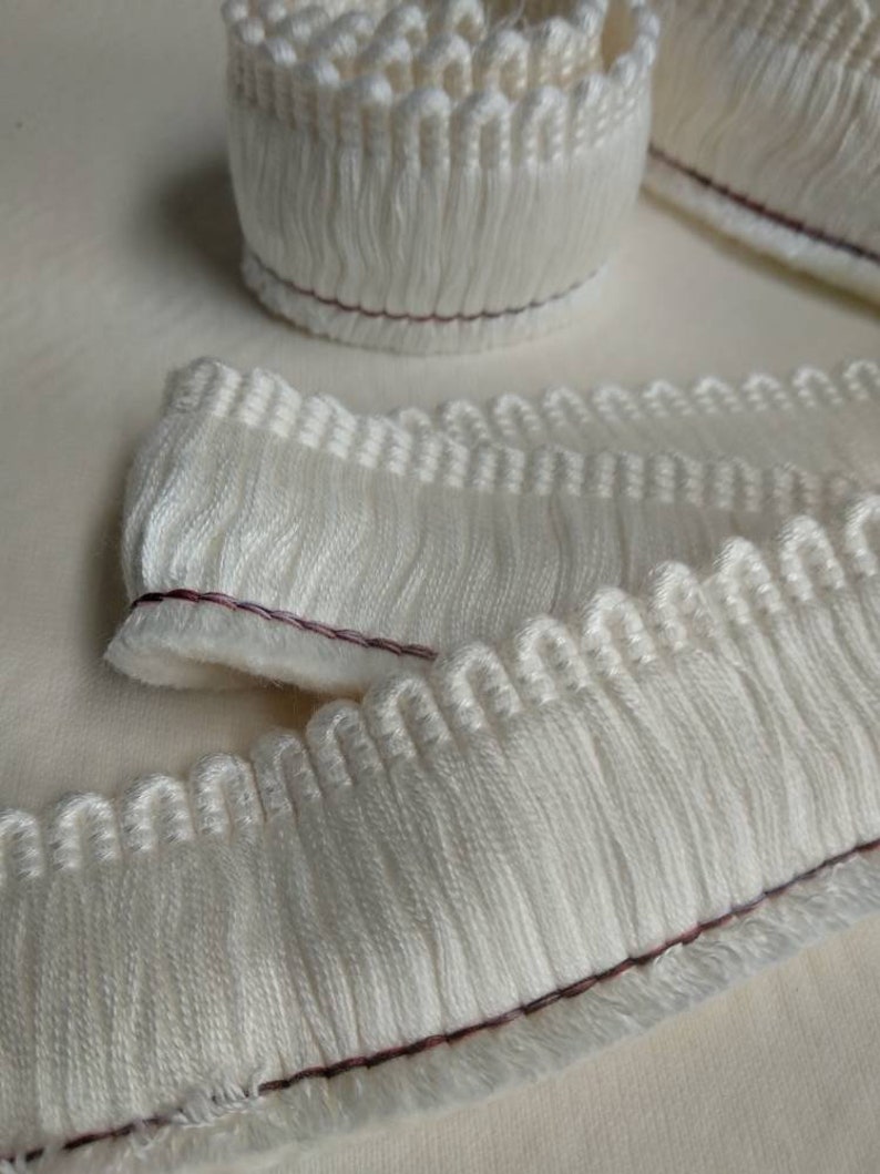 Ivory Rayon Viscose Brush Fringe Trim Upholstery Trimmings4 Etsy