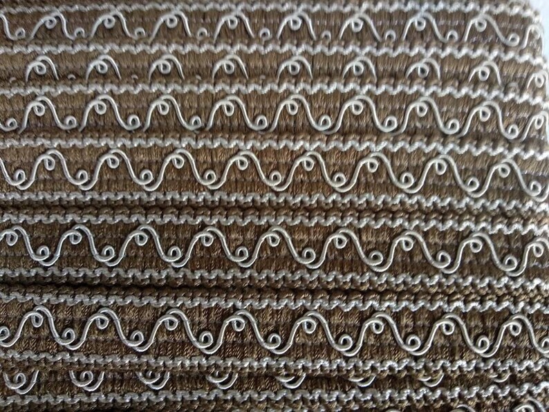 Coupe Brown GimpFrange de garniture de gimp de 2 cm de largegarniture de ruban cordon de gimp fournitures dartisanat image 5